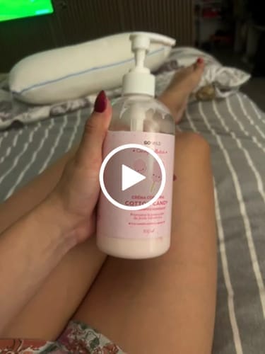 Customer photo review of Crema de Cuerpo Reafirmante e Hidratante - Cotton Candy