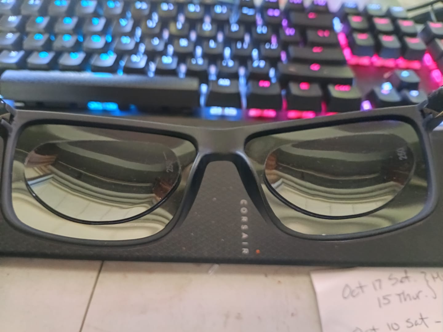 Customer photo review of Stick On Lenses (2-pack)