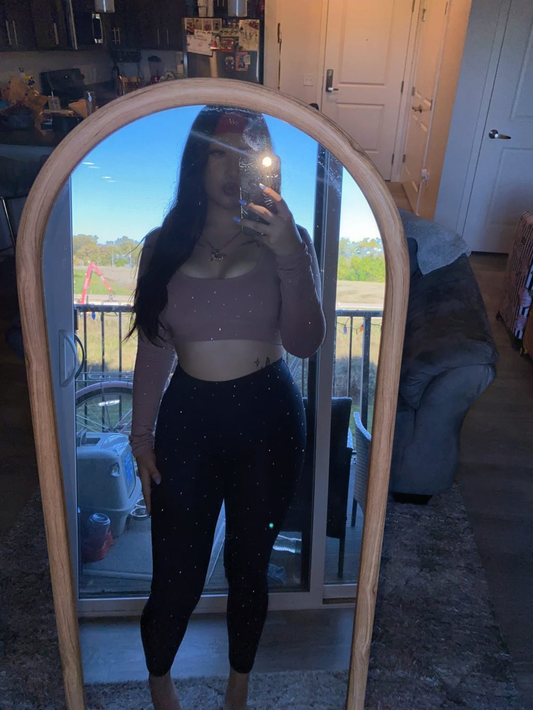 Customer photo review of Girlfriend Legging - Nightfall Gem