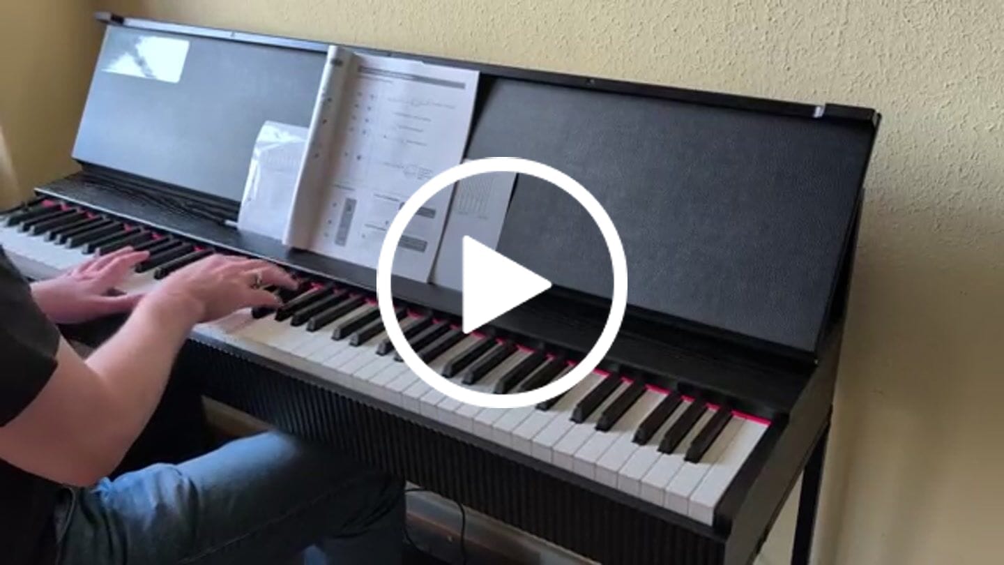 Customer video review of 【Klavier + Bank gratis】Donner OURA S300 Heimgebrauch Digital Piano