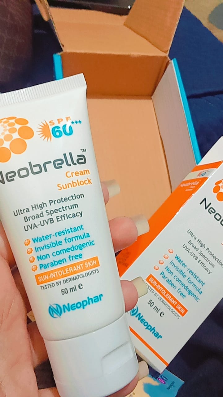 Customer photo review of Neobrella Sunblock Cream SPF60 PA+++