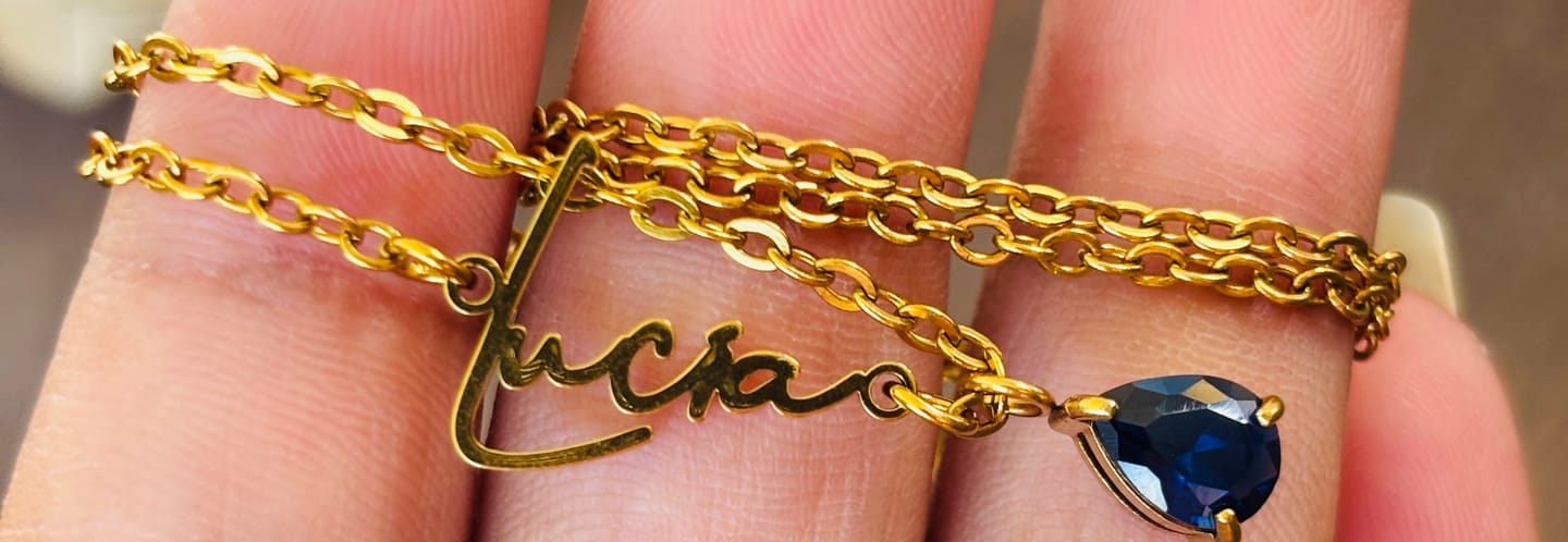 Customer photo review of Lucce Signature Necklace
