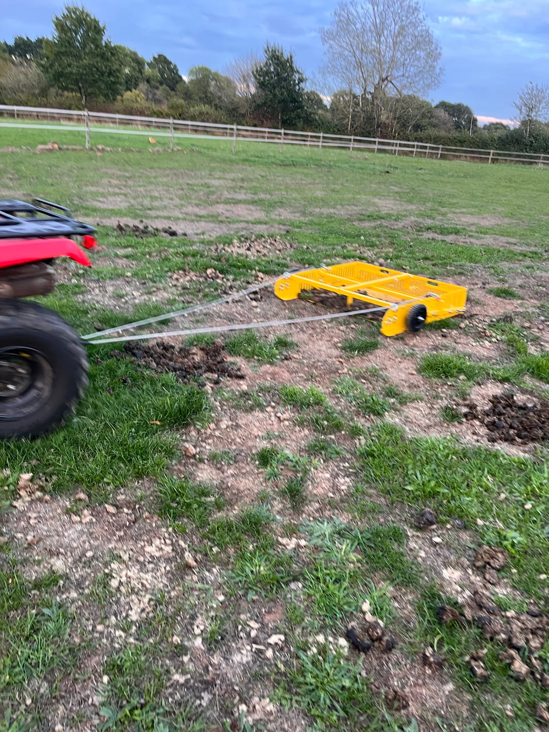 Customer photo review of Scoop'N'Tow Manure Scooper / Paddock Field Cleaner + Trailer