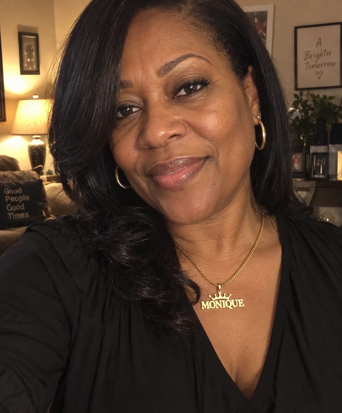 Customer photo review of Personalized Crown Name Necklace