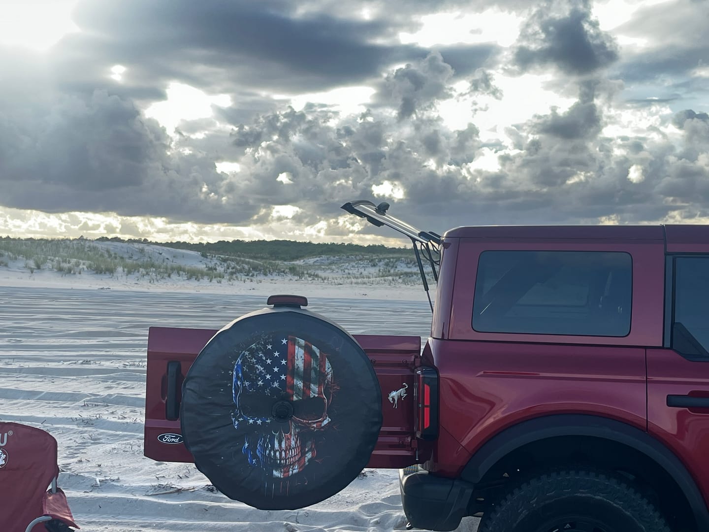 Customer photo review of Liberty Or Death Tire Cover