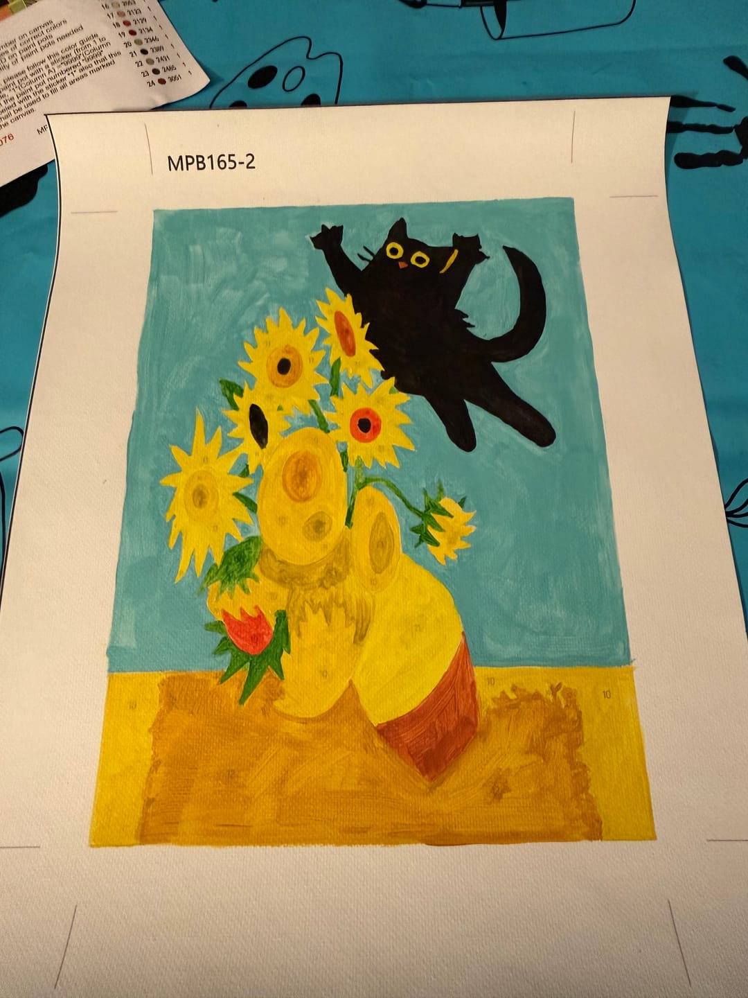 Customer photo review of 6 Mini Paintings - Crazy Cat Set