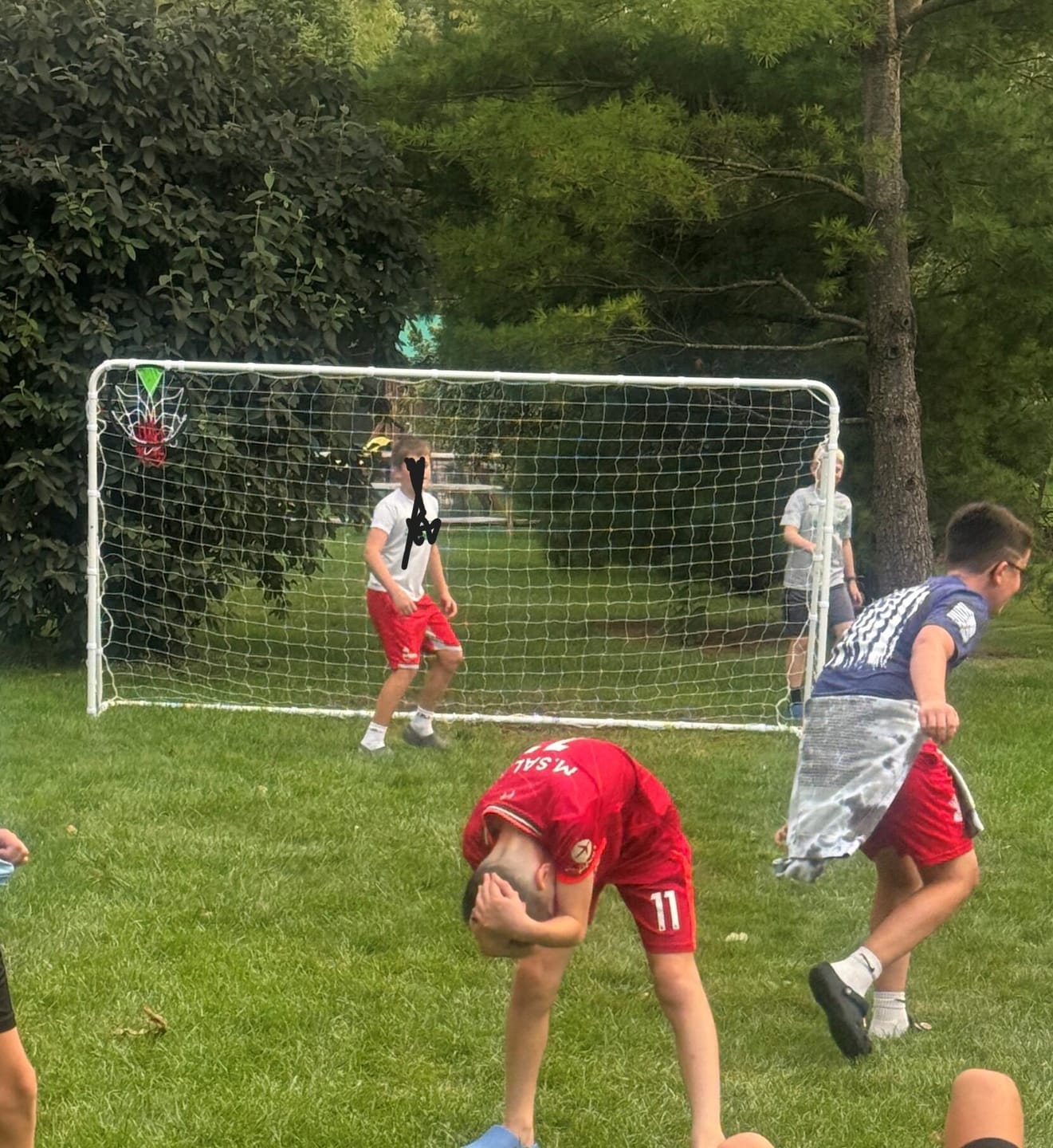 Customer photo review of MERSCO 12×6FT Soccer Goal – Backyard Training, World Cup Style, Kids & Adults