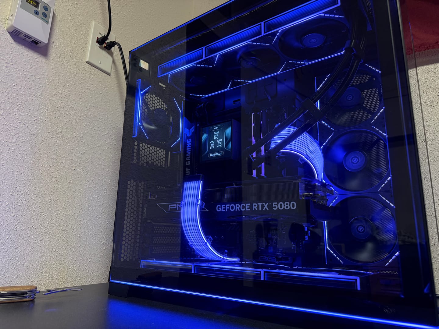 Customer photo review of Nollie Strimer ARGB 5V3PIN PC Power Cable Decorative LED Light Panel