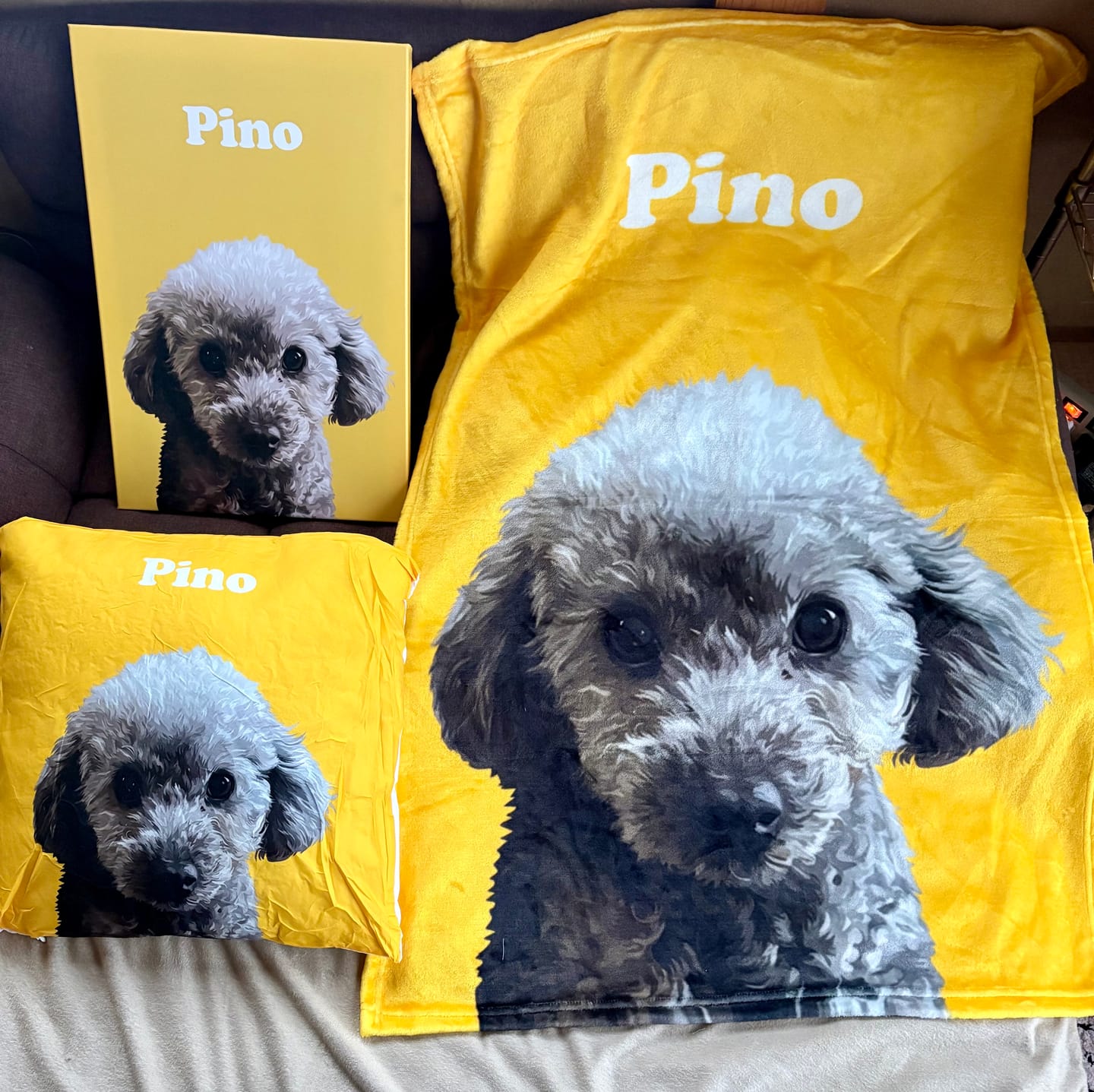 Customer photo review of Petcanva©オーダーメイド ペット似顔絵【5点セット】