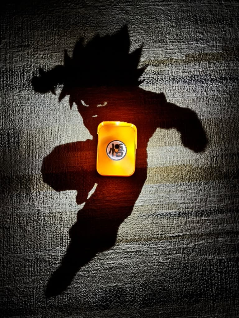 Customer photo review of Goku Shadow Projection Wall Lamp