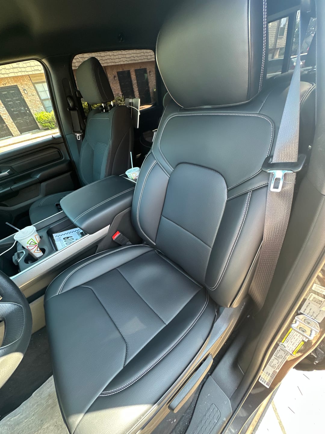 Customer photo review of 2019+ Dodge Ram 1500 TRX Leather Seat Covers
