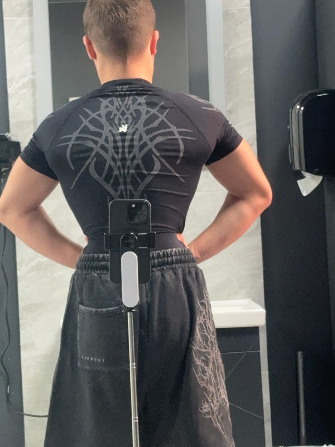 Customer photo review of 4067 - Gothic Compression Tees