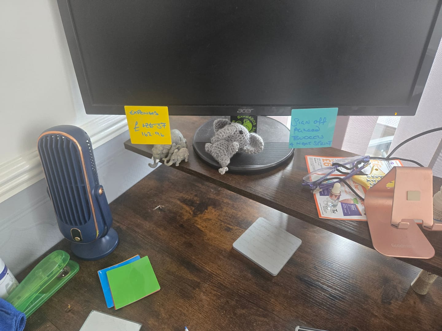 Customer photo review of Dry-Erase Sticky Notes - 6 Pack