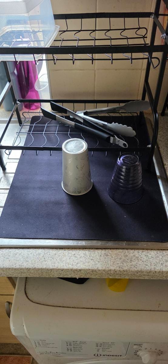 Customer photo review of Quick Dry Kitchen Dish Mat