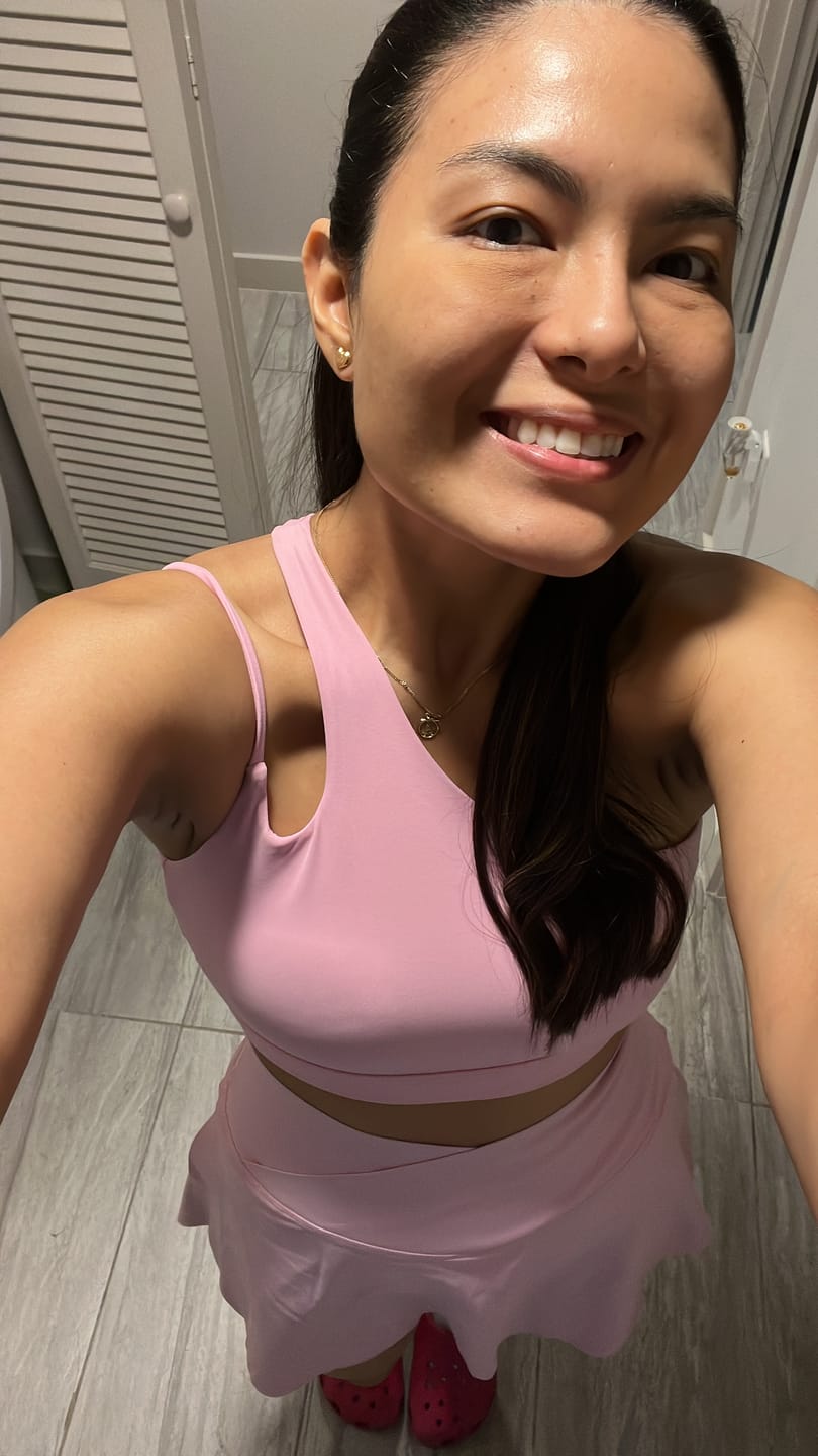 Customer photo review of The Blissful Rose Sports Bra Leggings 2-Piece Set