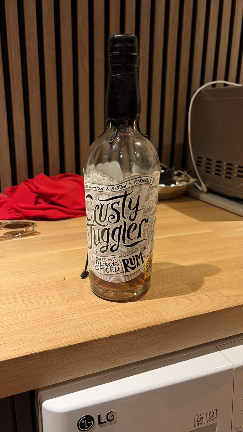 Customer photo review of Crusty Juggler Barrel Aged Black Spiced Rum