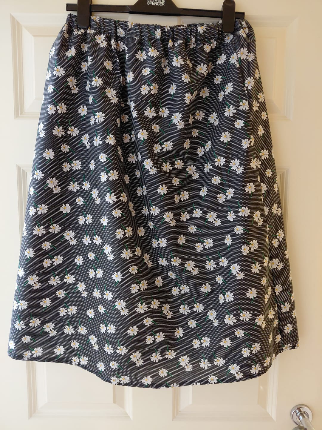 Customer photo review of White Flowers and Polka Dots Polycotton Fabric