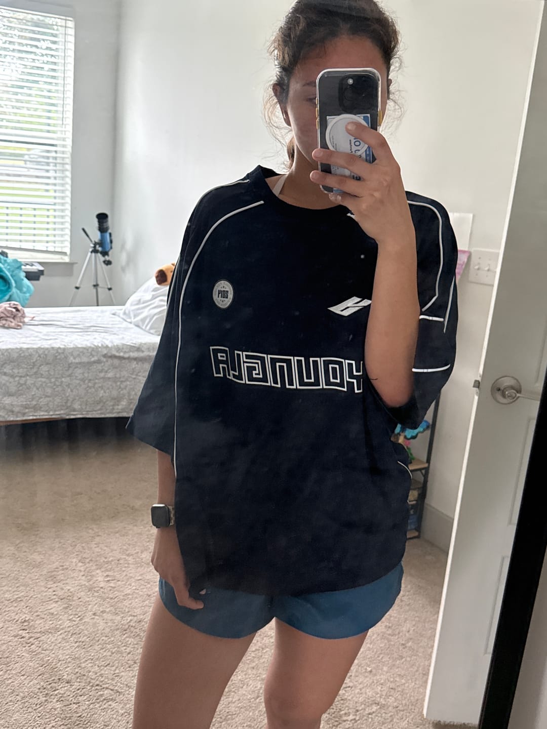 Customer photo review of W4329 Oversized Soccer Jersey