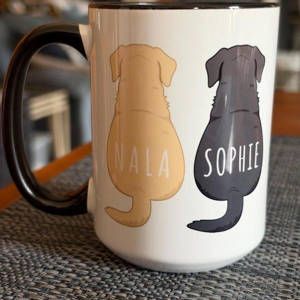 Customer photo review of Personalized Labrador Mug