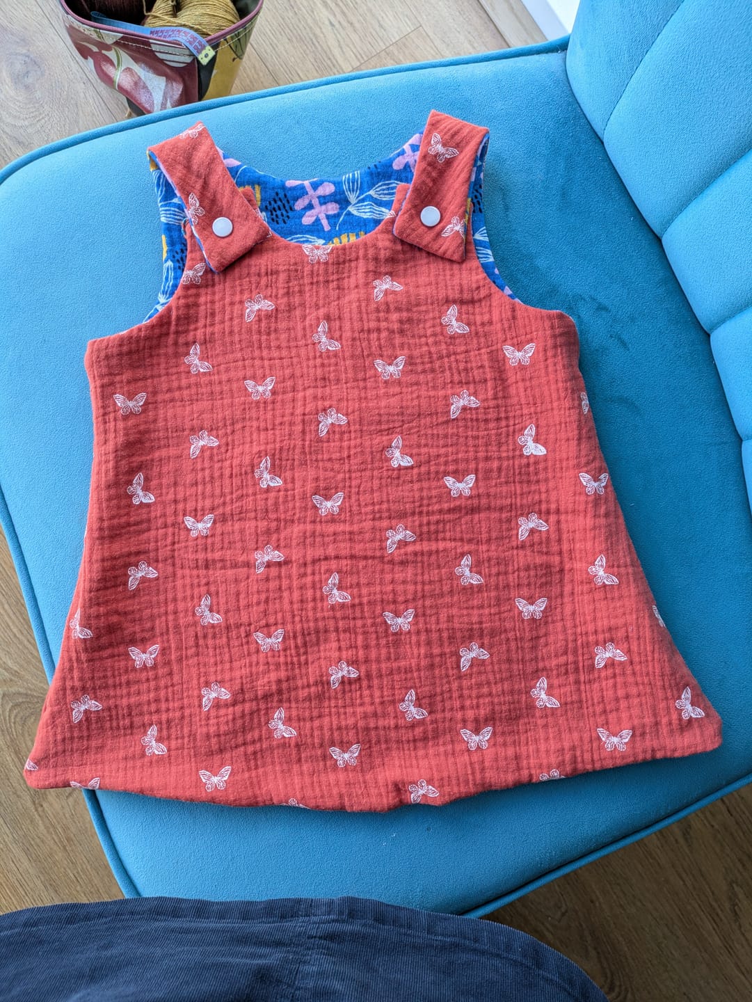 Customer photo review of All Over Butterflies Double Gauze Fabric