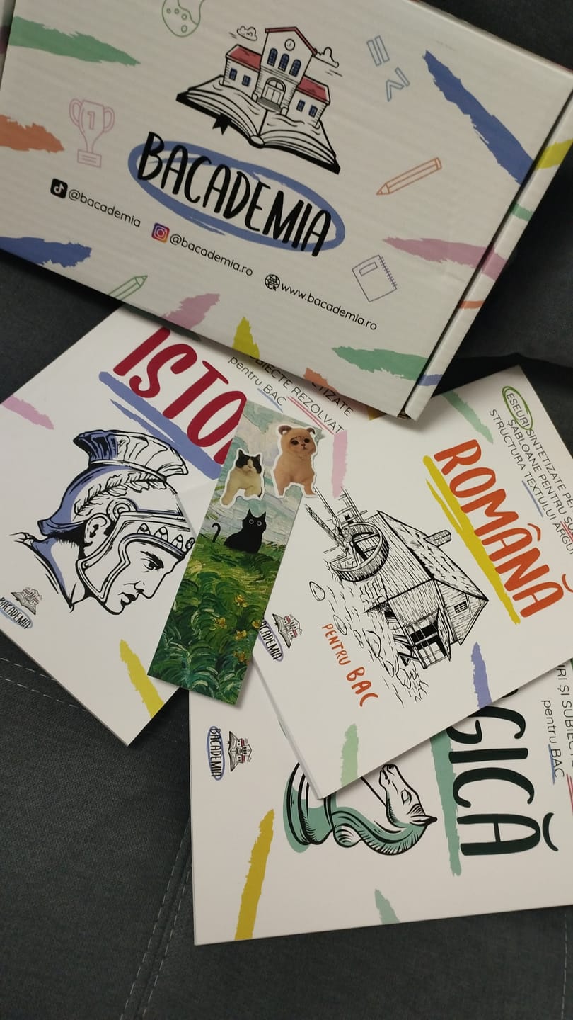 Customer photo review of Pachet Bacalaureat (Română + Istorie + Logică) Bacademia
