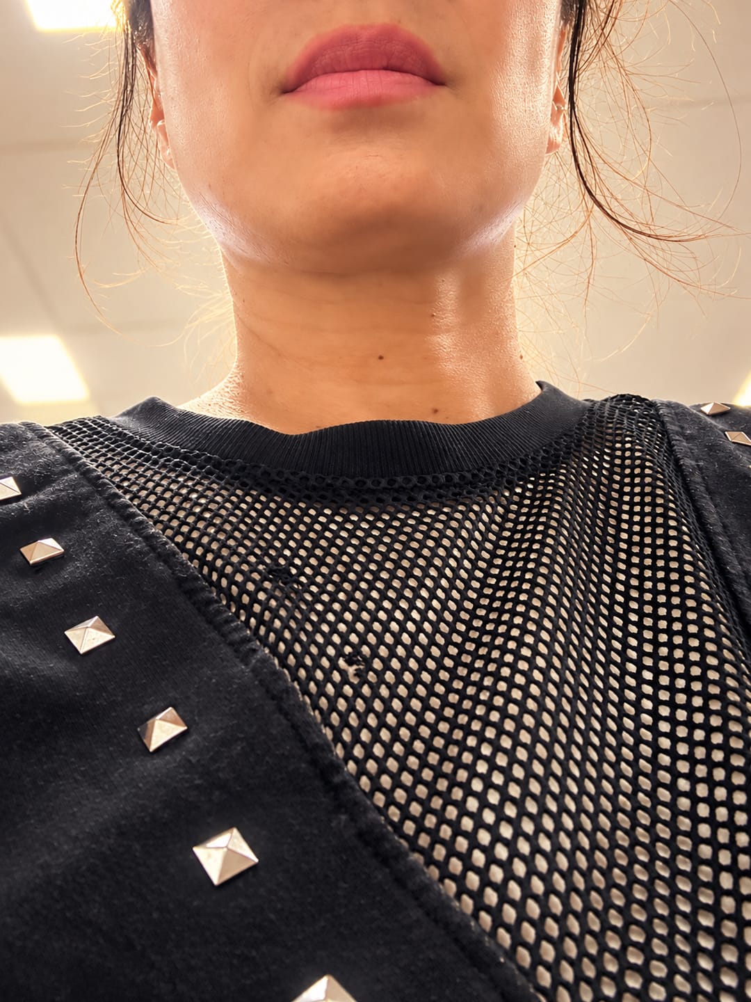 Customer photo review of Rock 'n' Roll Loose Top With Mesh