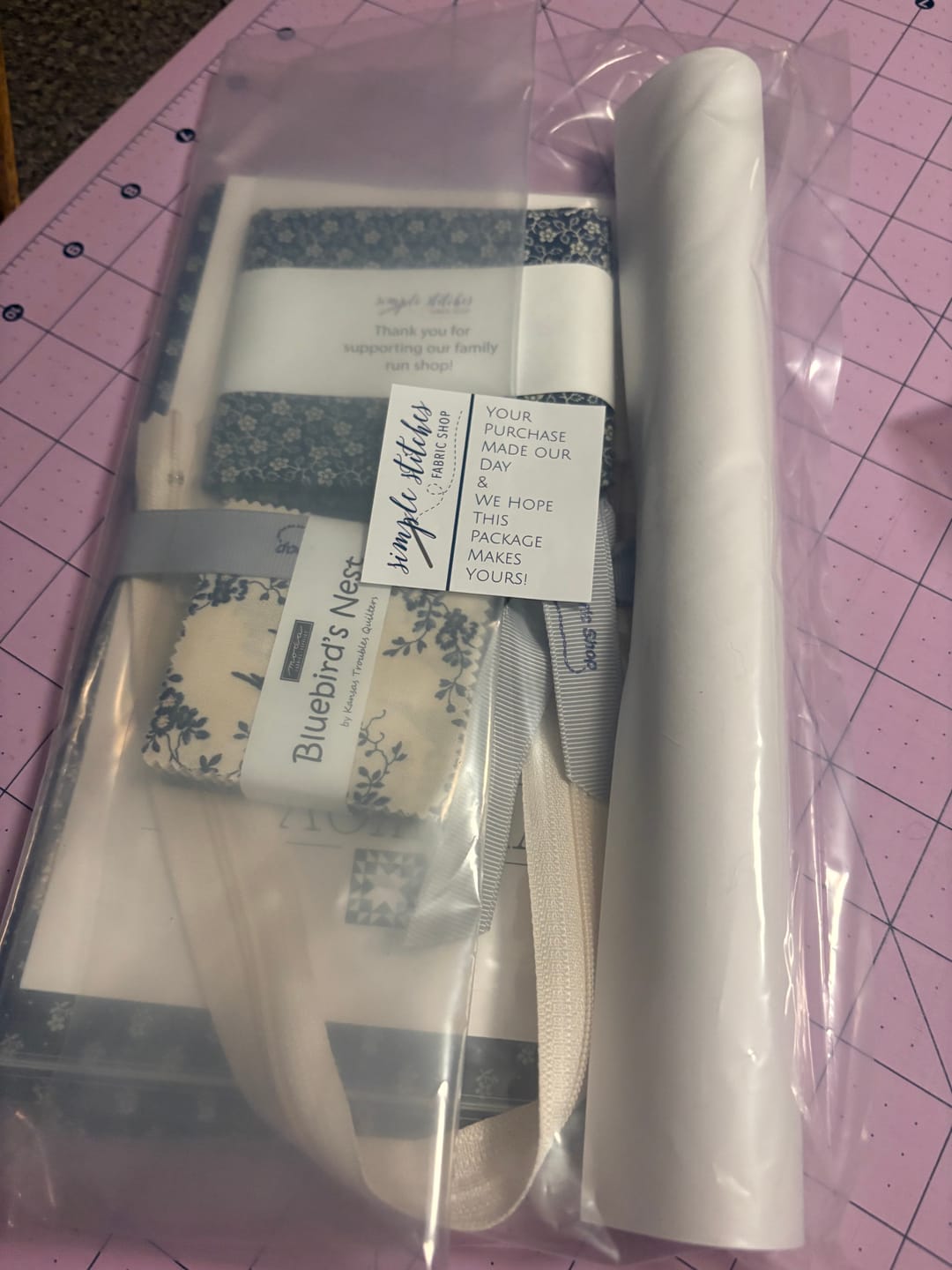 Customer photo review of Clearly Charming Pouch - Bluebird’s Nest
