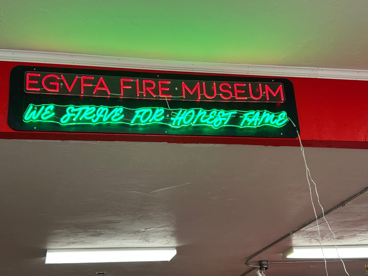 Customer photo review of Custom Neon: WE STRIVE FOR H...