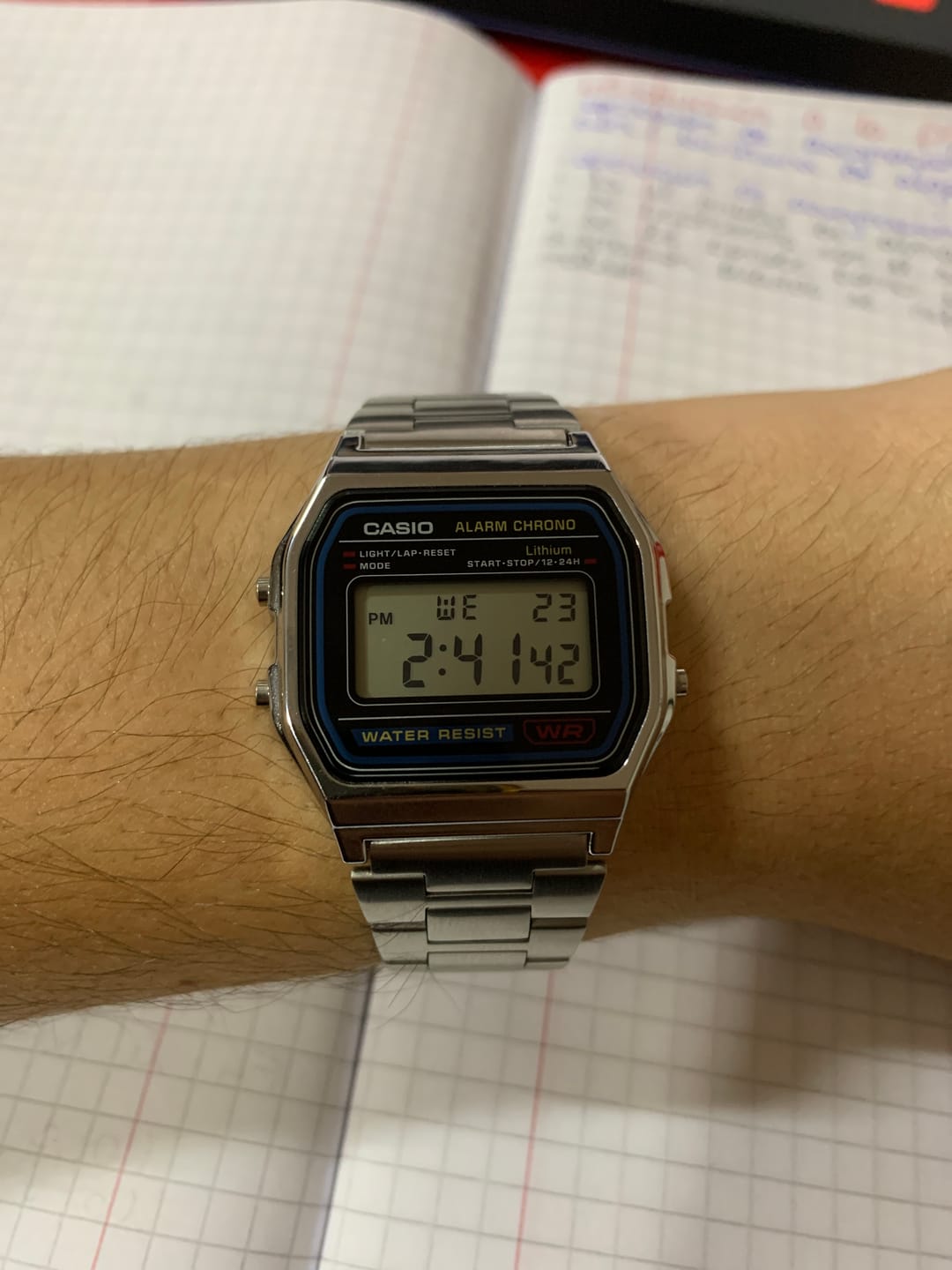 Customer photo review of Reloj Casio Vintage A158WA-1DF Azul/Plateado