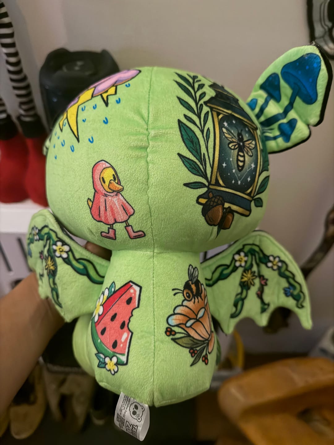 Customer photo review of Minty the Bat Plushie