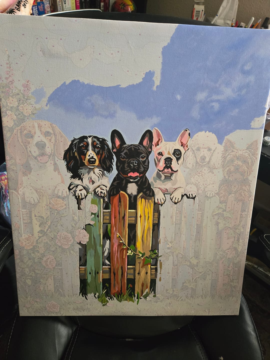 Customer photo review of Design Your Own Paint by Number with AI
