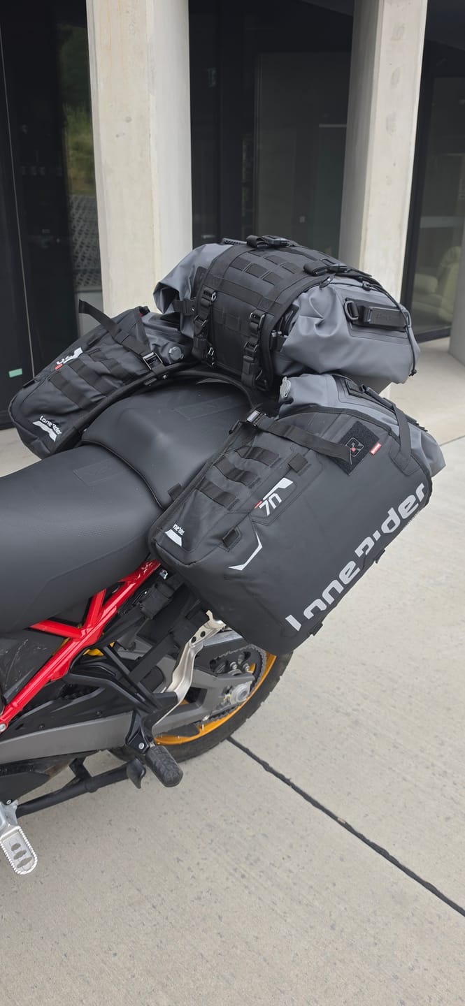 Customer photo review of ADVBags 70 – Rackless Saddle Bags