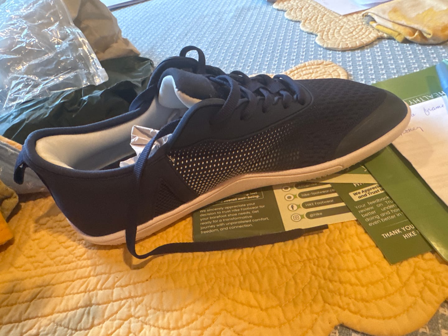 Customer photo review of HF Stride – Hands-Free & Ergonomic Barefoot Shoes