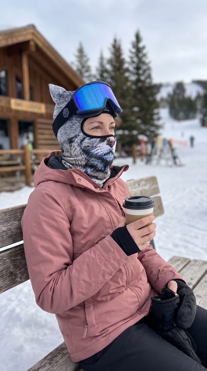 Customer photo review of Purrmasky Animal Ski Mask Packs