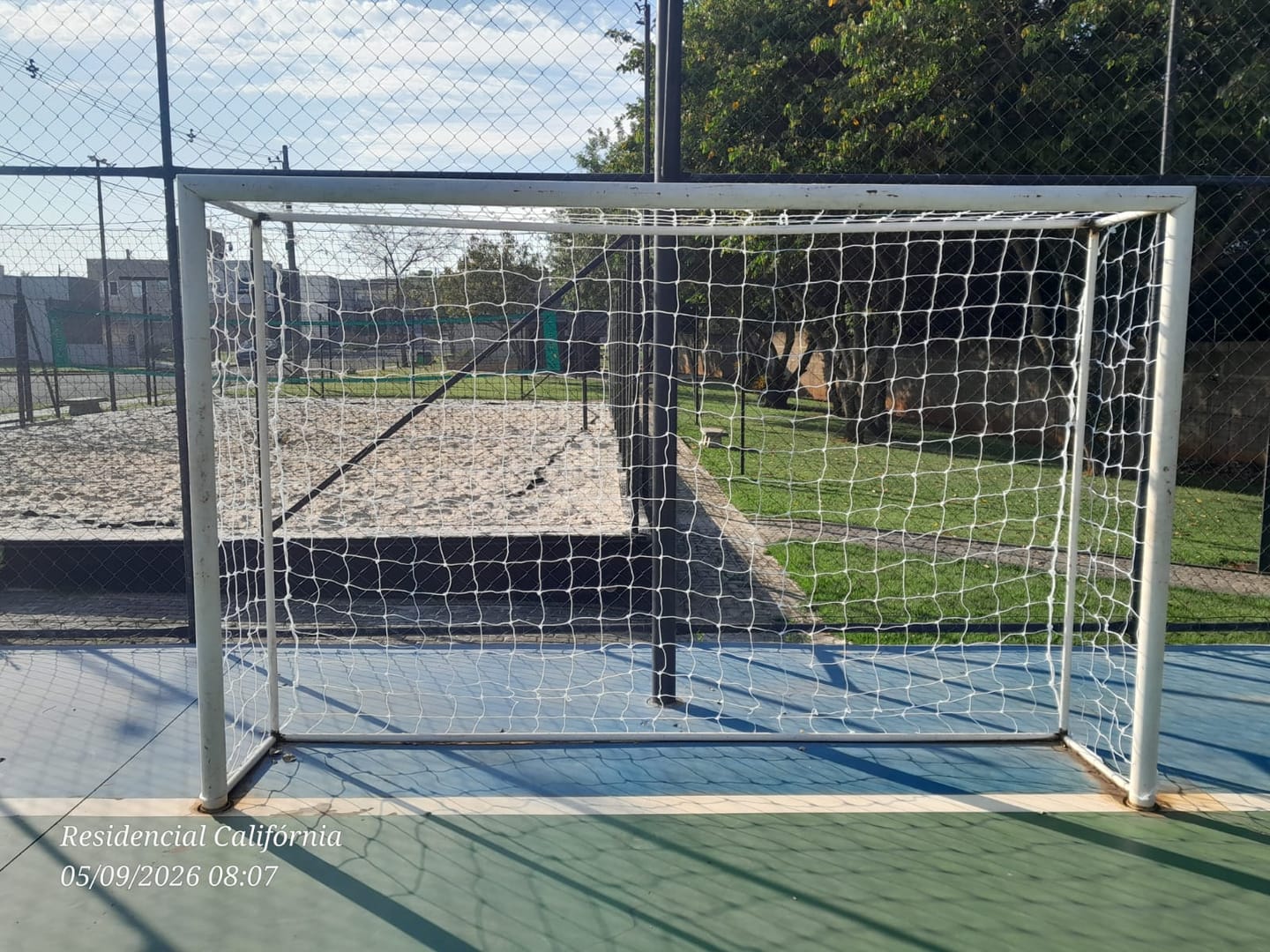 Customer photo review of Par de Rede Trave de Gol Futsal, Futebol de Salão Nylon [Sob Medida]