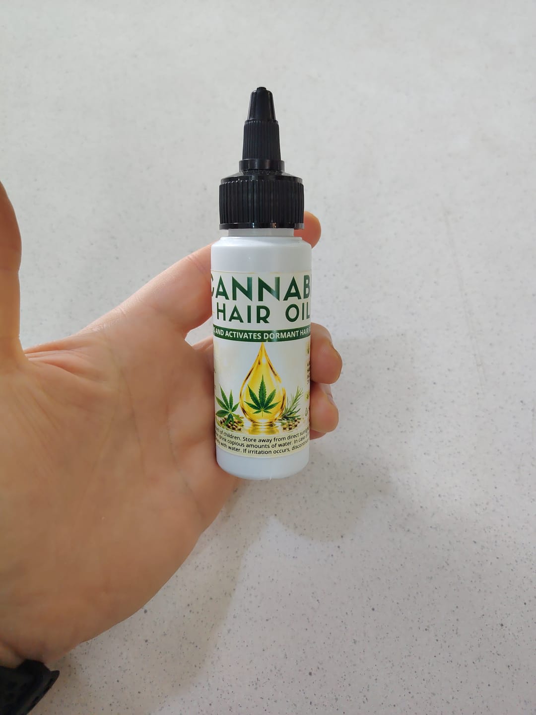 Customer photo review of Screw Lock Spout Cap (24 mm) - Black