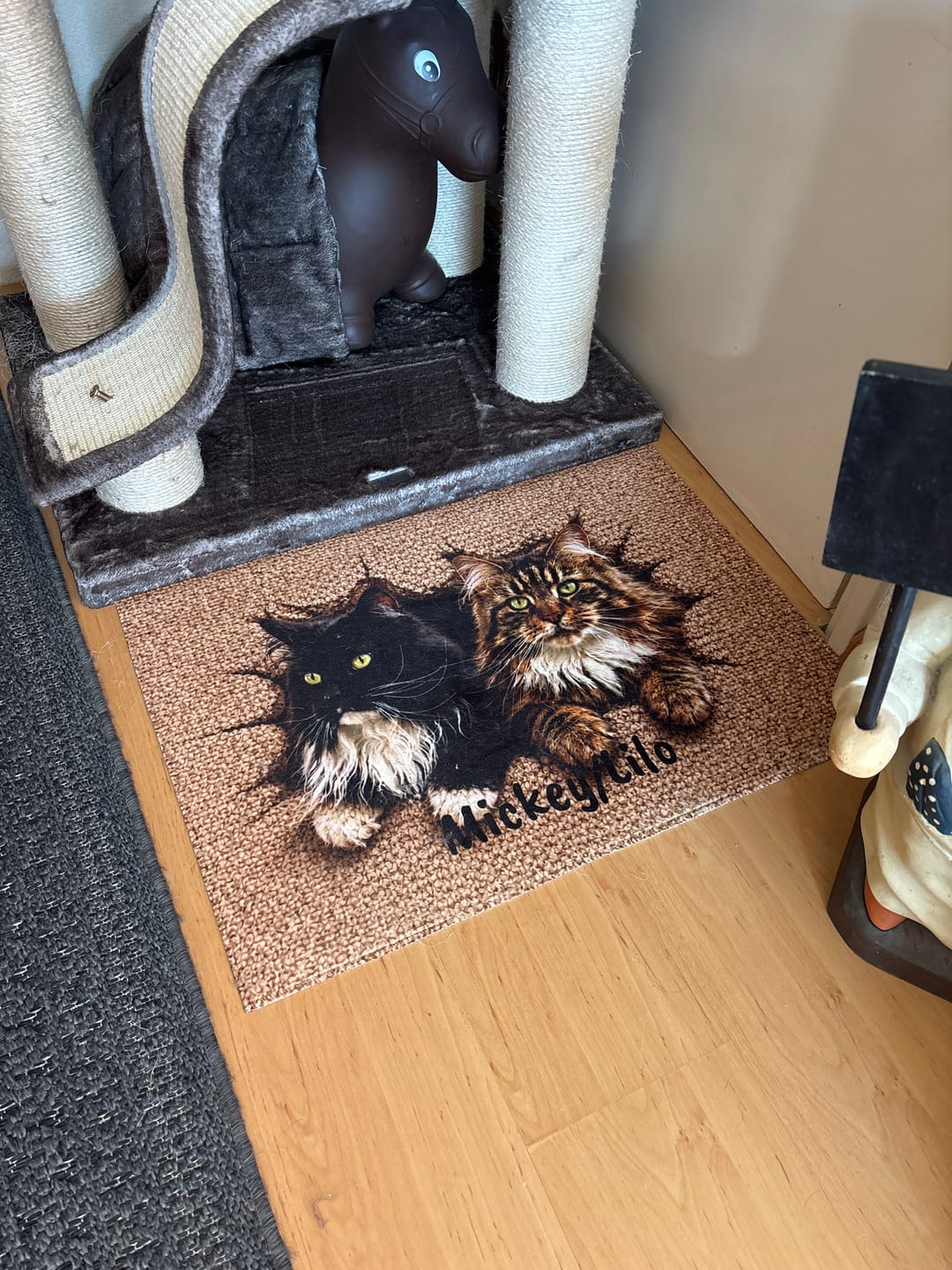 Customer photo review of Doorbraak - Gepersonaliseerde Deurmat