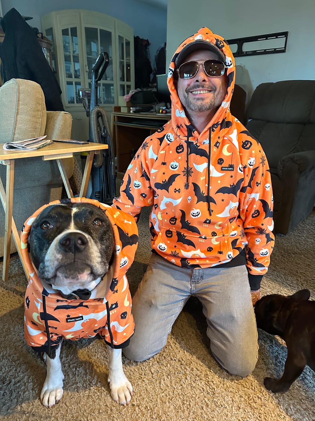 Customer photo review of Halloween Human Hoodie - Orange