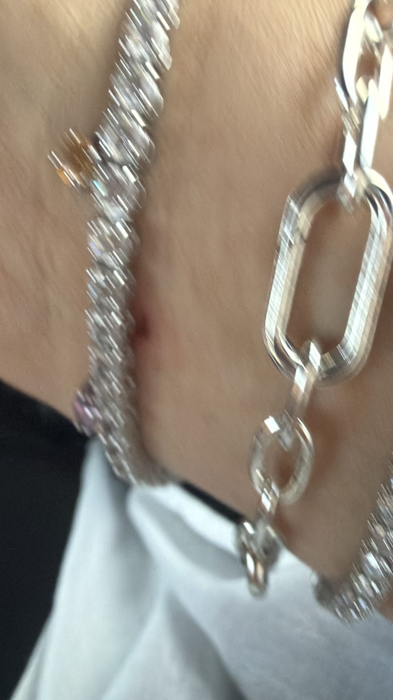 Customer photo review of Pulsera Tennis 3 mm