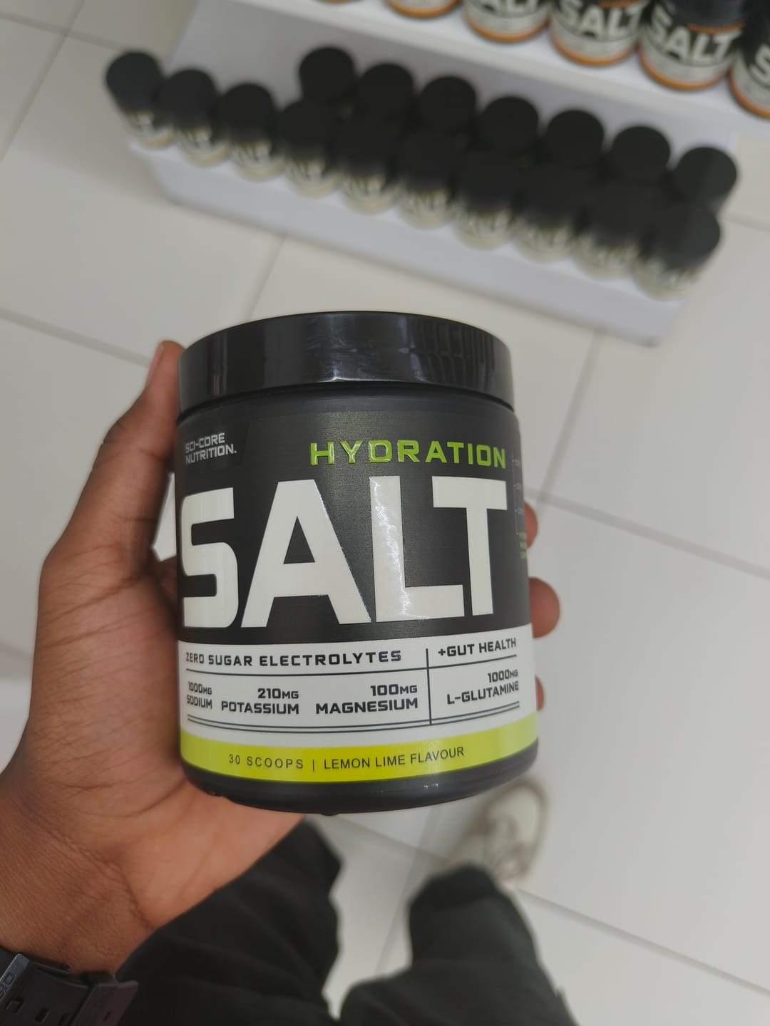 Customer photo review of HYDRATION SALT Lemon Lime 240g | 30 servings