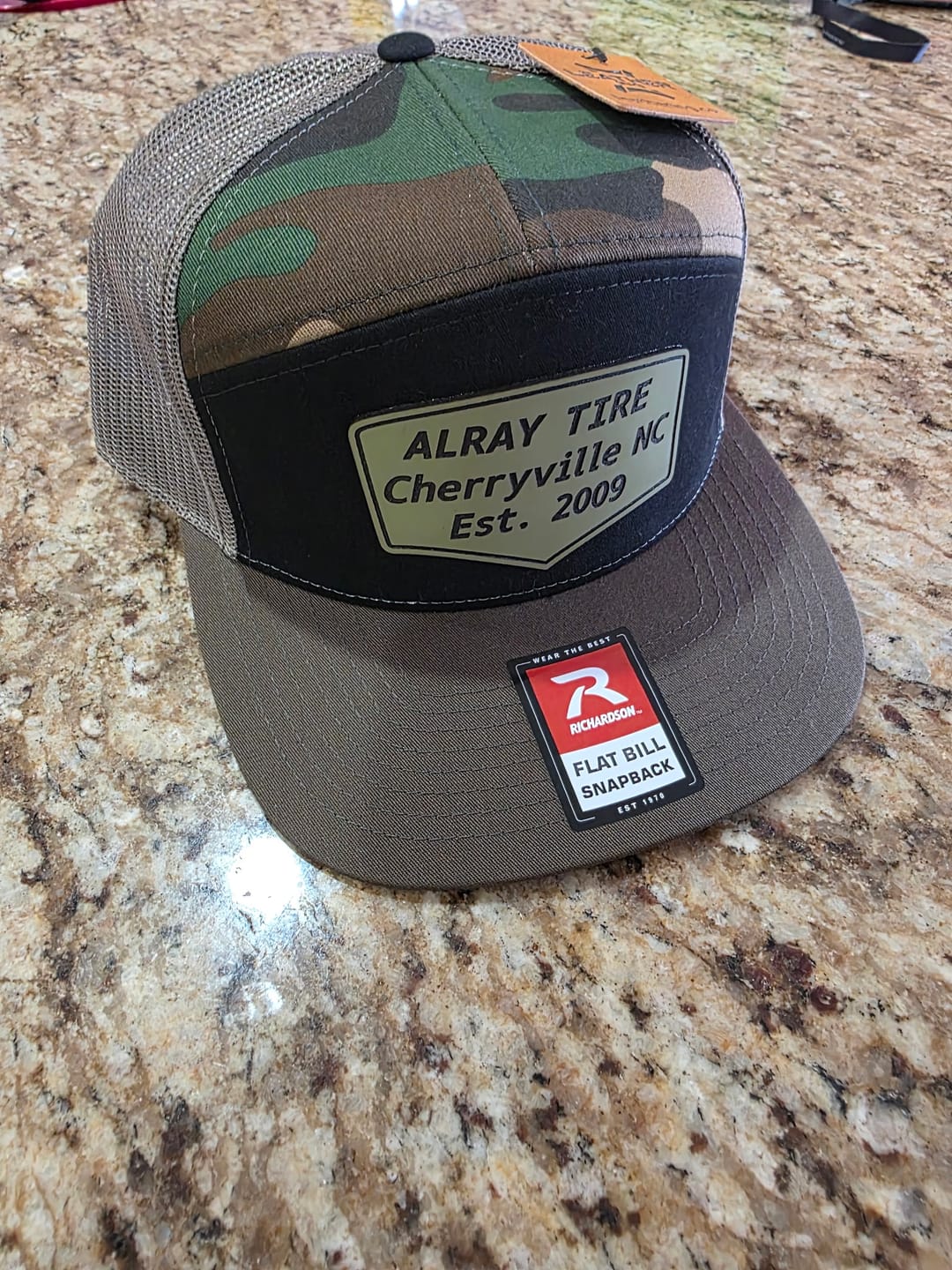 Customer photo review of Richardson 112 Custom Leather Patch Hats