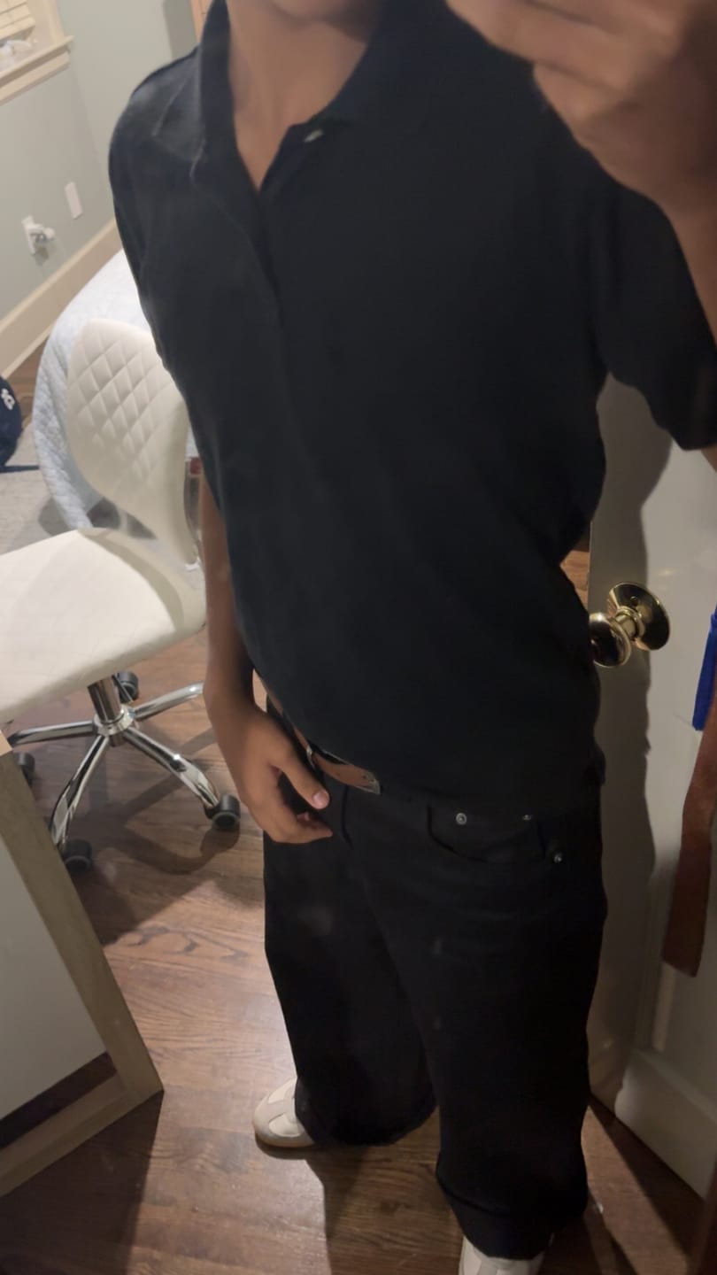 Customer photo review of Black Selvedge Denim