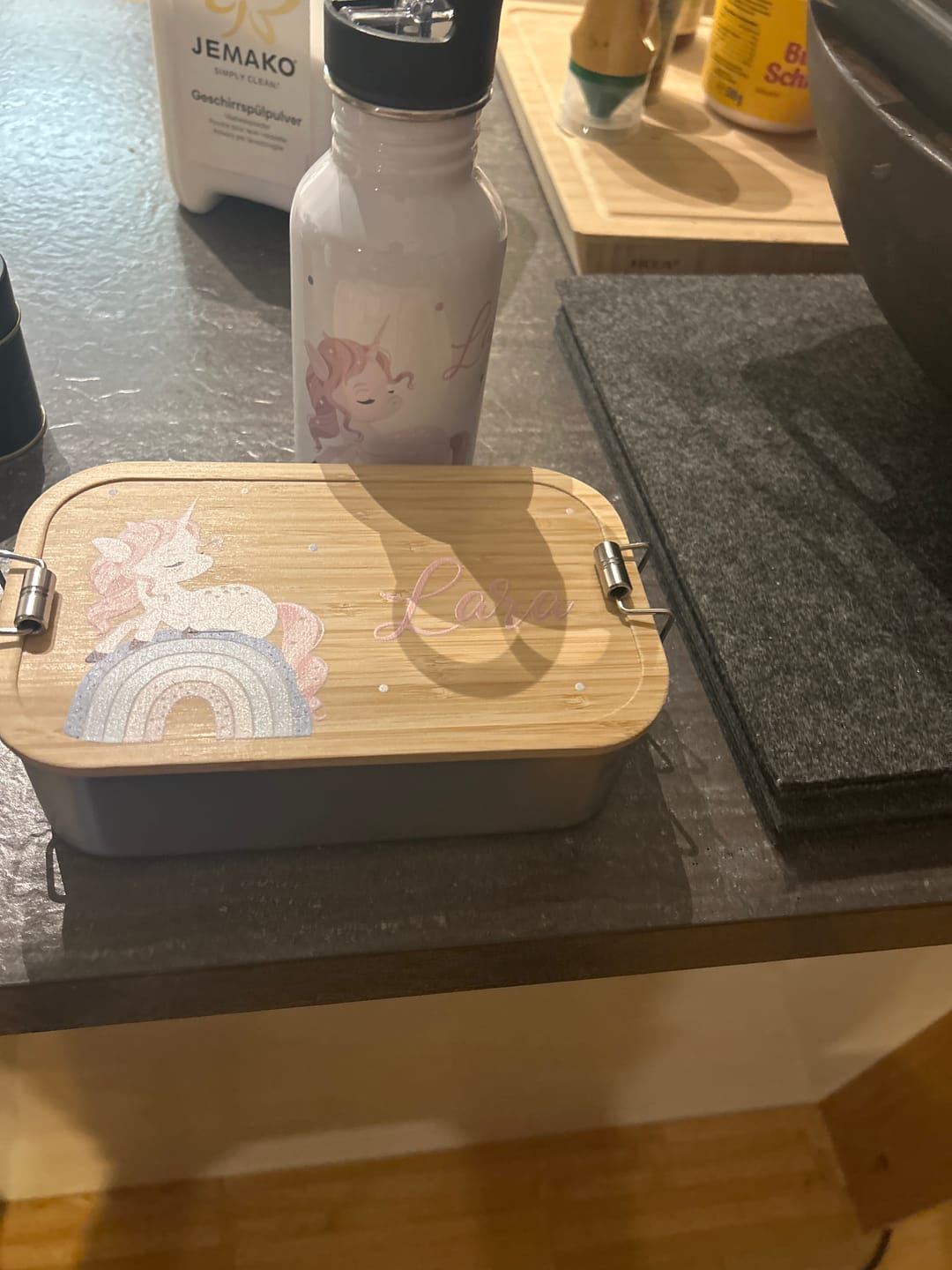 Customer photo review of Schulset & Kita Starterset: Brotdose mit Trinkflasche für Kinder