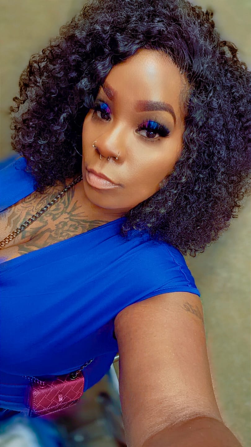 Customer photo review of Wavymy Afro Kinky Curly 7x5 Lace Glueless Wigs HD Lace Wear & Go Wigs Dome Cap 180% Density Layered Curly Hairstyle Bob Wigs