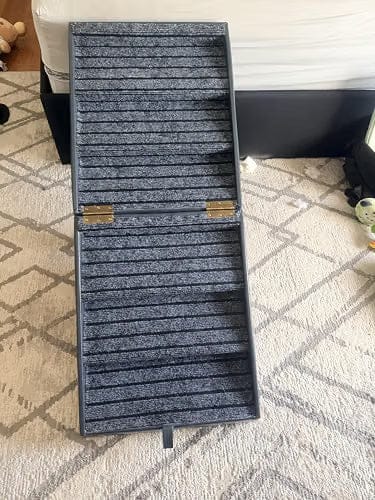 Customer photo review of 2-in-1 Foldable Dog Stairs Ramp for Bed and Couch