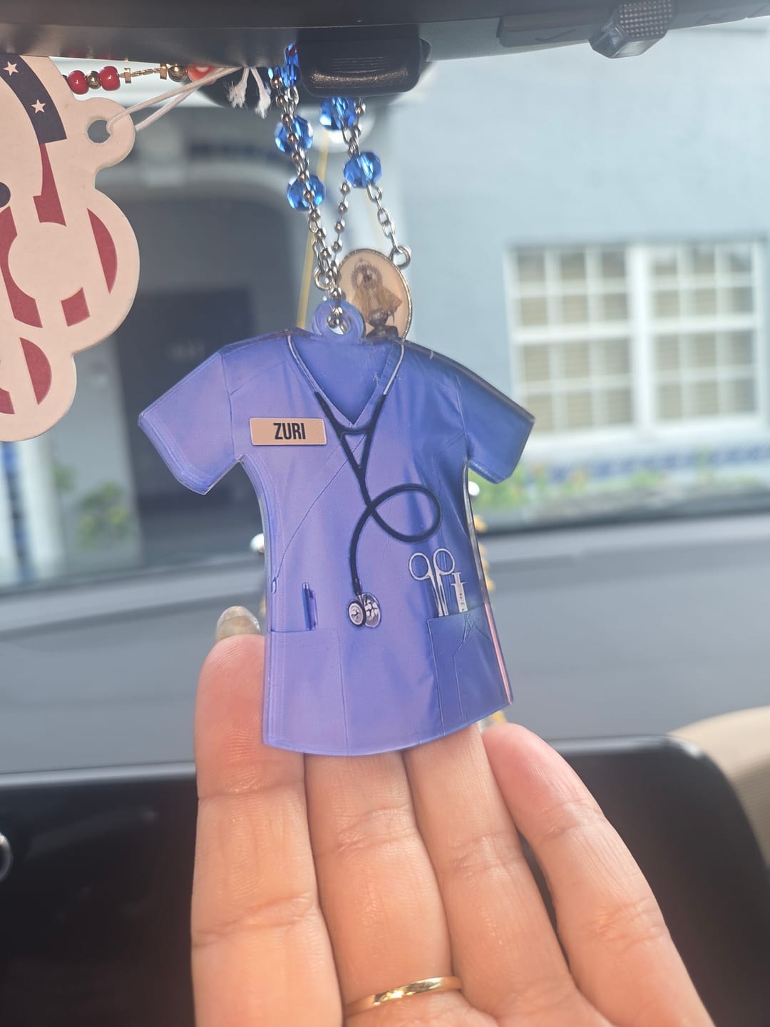 Customer photo review of Personalized Nurse Scrubs - Gift for nurse Acrylic  Ornament