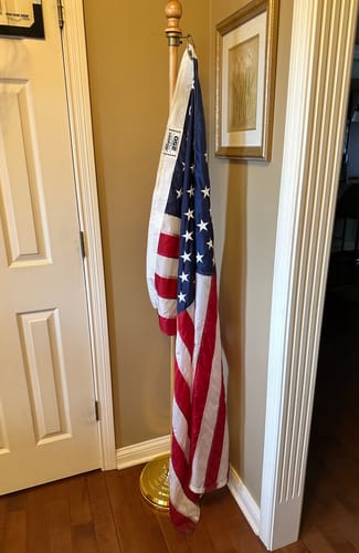 Customer photo review of 3' x 5' American Flag Set