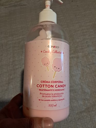 Customer photo review of Crema de Cuerpo Reafirmante e Hidratante - Cotton Candy