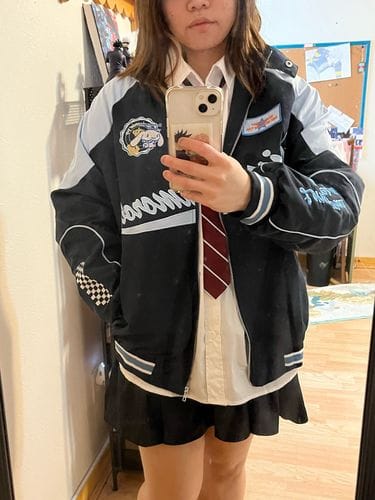 Customer photo review of Cinnamoroll Biker Fit Jacket