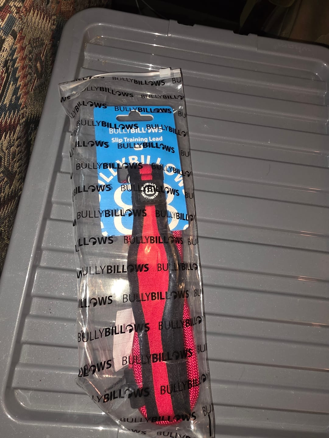 Customer photo review of Slip Training Lead | Anti Pull & No Choking -  Red